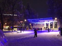 В Дзержинске завершилось новогоднее оформление городских парков.