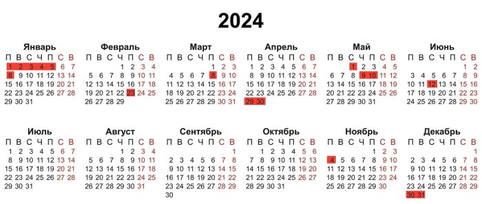 В России в следующем году новогодние и майские выходные могут продлить.