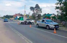 В пригороде Дзержинска легковушка сбила мотоциклиста.