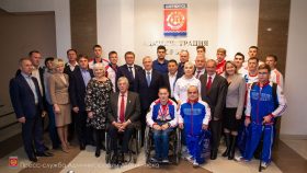 10 октября глава Дзержинска Иван Носков встретился с участниками Международного форума «Россия - спортивная держава».