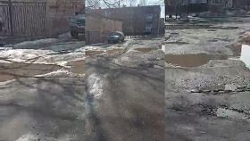  Дзержинцы жалуются на разруху на улице Комбрига Патоличева